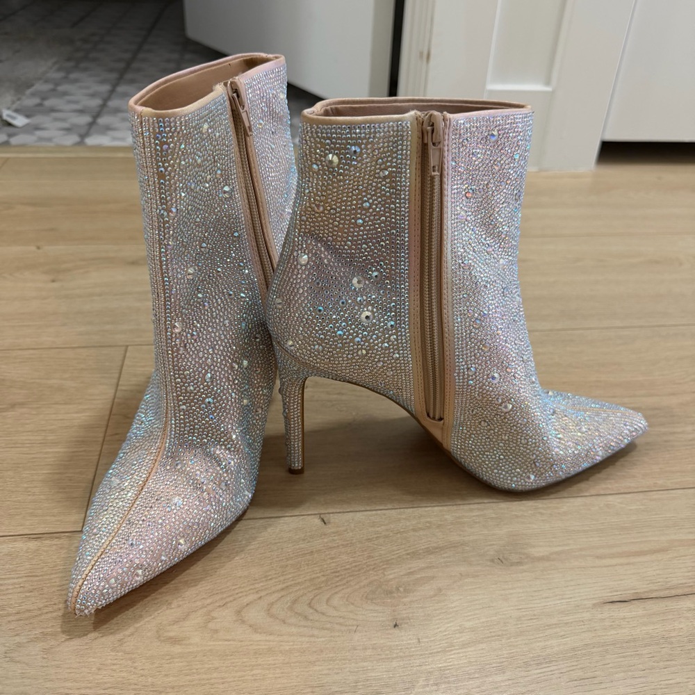 !NWOT! INC Sparkling Bling Heeled Booties - Brand New! Never Worn!